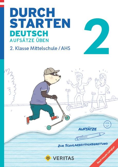 Produktbild: Durchstarten Deutsch 2. Klasse Mittelschule/AHS Aufs&auml;tze &uuml;ben