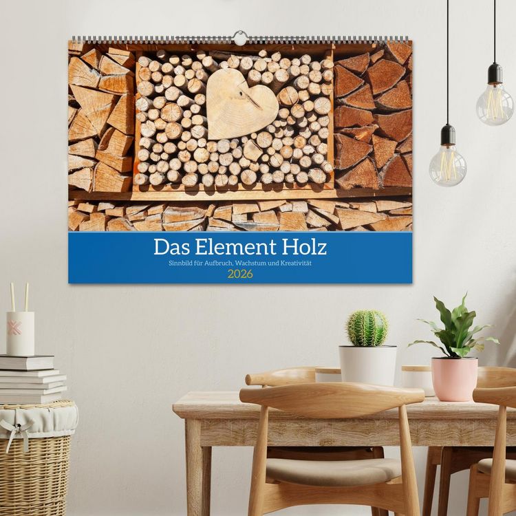 Produktbild: Das Element Holz - Ein Sinnbild (Wandkalender 2026 DIN A2 quer), CALVENDO Monatskalender