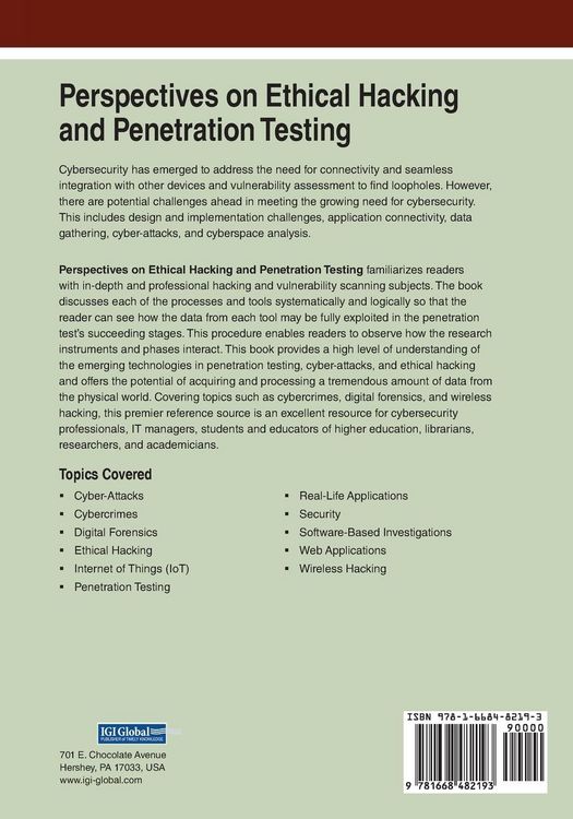 Produktbild: Perspectives on Ethical Hacking and Penetration Testing