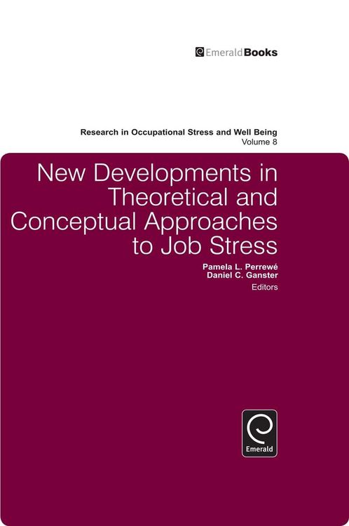 Produktbild: New Developments in Theoretical and Conceptual Approaches to Job Stress