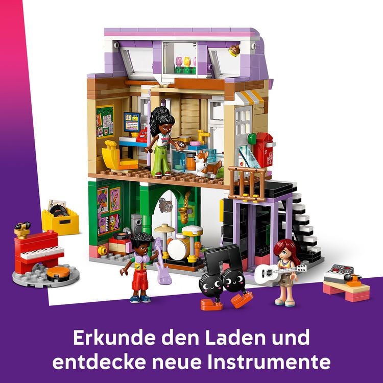 Produktbild: LEGO Friends 42653 Musikladen & Wohnung, Kinder Spielzeug