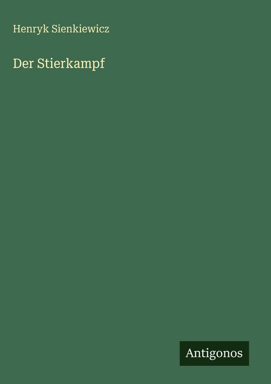 Produktbild: Der Stierkampf