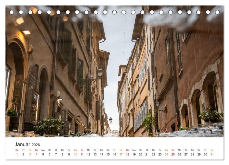 Produktbild: Rom &ndash; Geschichte, Glanz und Gassen (Tischkalender 2026 DIN A5 quer), CALVENDO Monatskalender