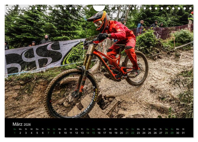 Produktbild: Downhill Racing 2026 (Wandkalender 2026 DIN A4 quer), CALVENDO Monatskalender