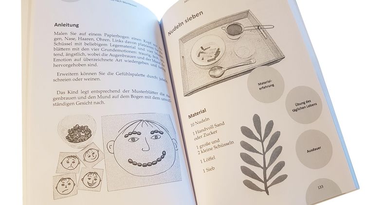 Produktbild: 90 beliebte Aktionstabletts f&uuml;r Feinmotorik, Konzentration, Logik und Zahlen: Montessori-Spielideen f&uuml;r Kindergarten, Vorschule und Zuhause