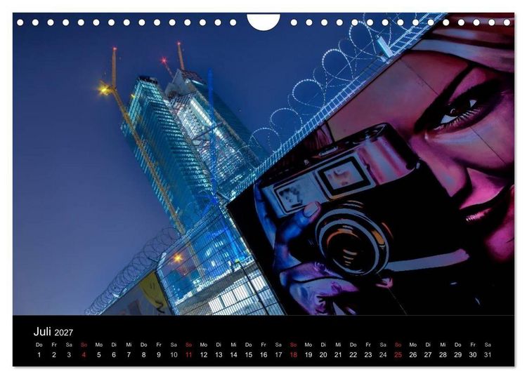 Produktbild: Frankfurt Skylights 2027 (Wandkalender 2027 DIN A4 quer), CALVENDO Monatskalender