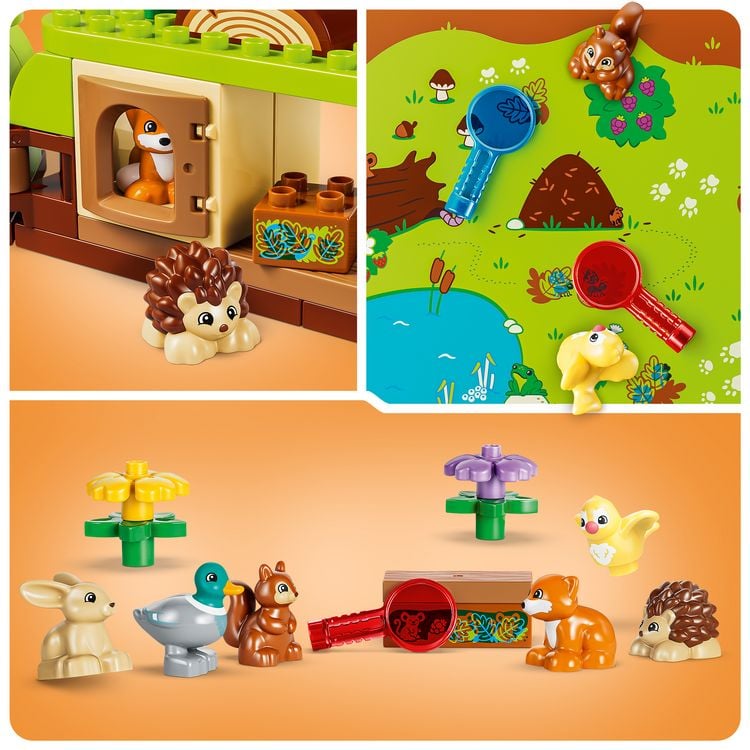 Produktbild: LEGO DUPLO 10480 Wald mit wilden Tieren, Bauspielzeug, Geschenkidee f&uuml;r Kleinkinder