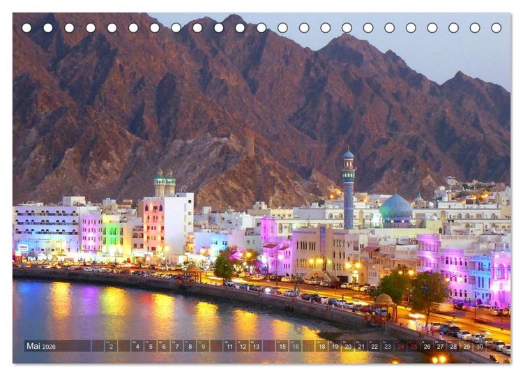 Produktbild: Oman - Eine Bilder-Reise (Tischkalender 2026 DIN A5 quer), CALVENDO Monatskalender