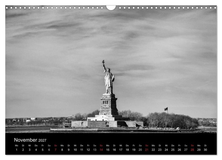 Produktbild: New York 2027 (Wandkalender 2027 DIN A3 quer), CALVENDO Monatskalender