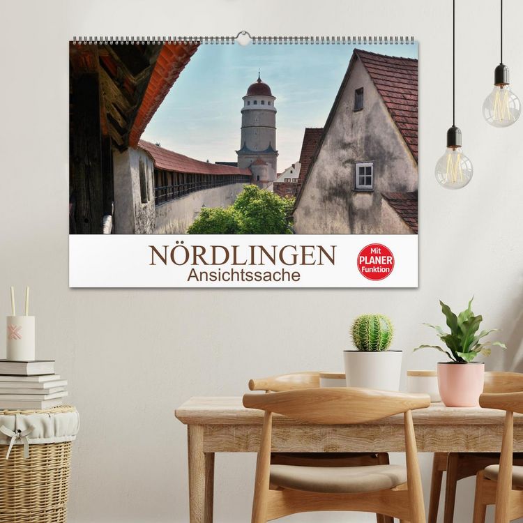 Produktbild: N&ouml;rdlingen - Ansichtssache (Wandkalender 2026 DIN A2 quer), CALVENDO Monatskalender