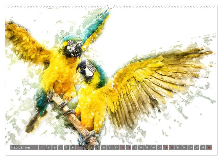 Produktbild: Tierportraits - Fine Art (Wandkalender 2026 DIN A2 quer), CALVENDO Monatskalender