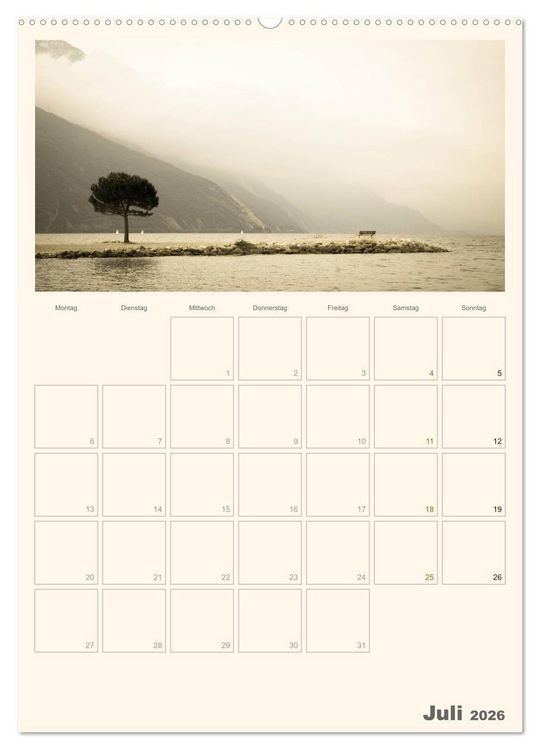 Produktbild: Der Gardasee im Norden 2026 (hochwertiger Premium Wandkalender 2026 DIN A2 hoch), Kunstdruck in Hochglanz