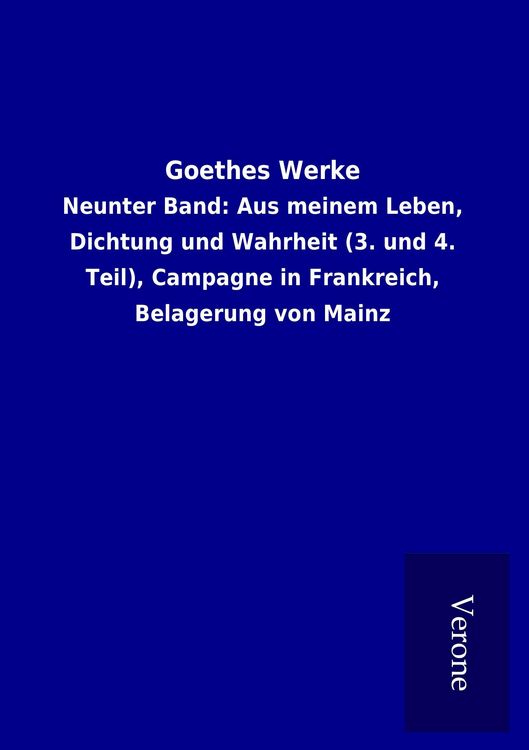 Produktbild: Goethes Werke