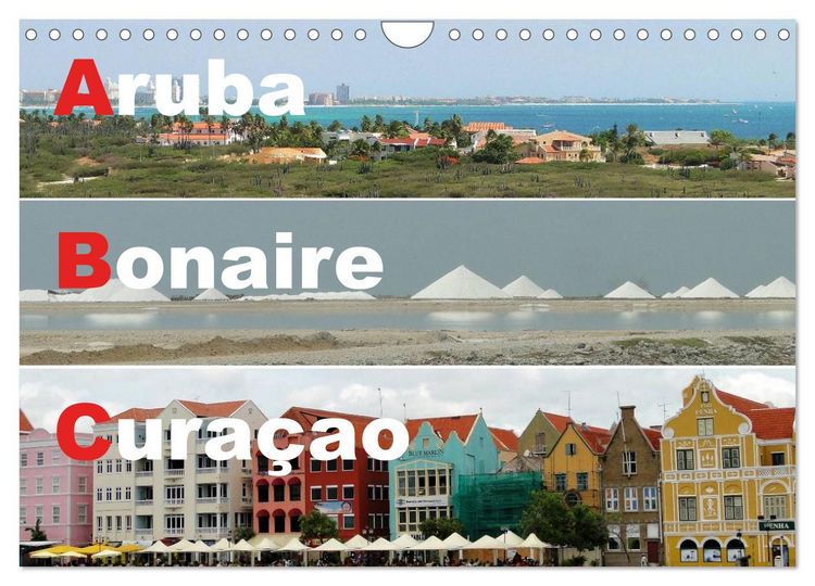 Produktbild: ABC: Aruba - Bonaire - Cura&ccedil;ao (Wandkalender 2026 DIN A4 quer), CALVENDO Monatskalender