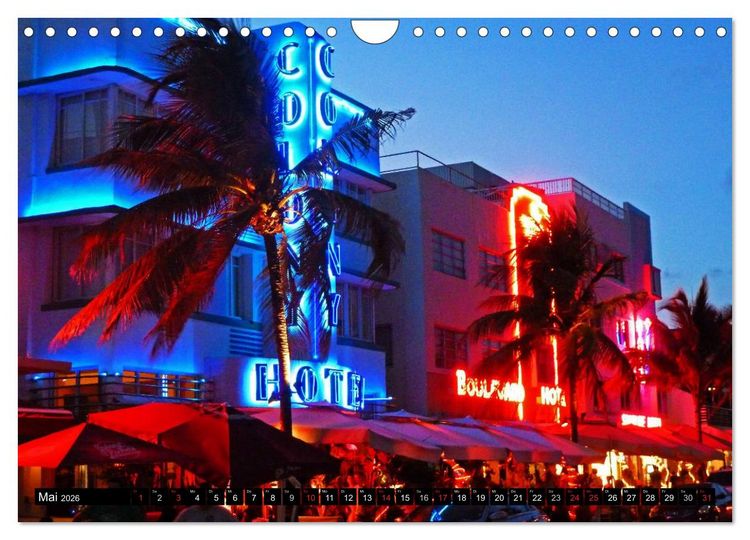 Produktbild: MIAMI (Wandkalender 2026 DIN A4 quer), CALVENDO Monatskalender