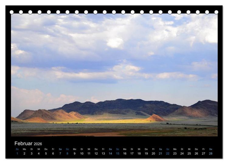 Produktbild: Namibia 2026 Farben der W&uuml;ste (Tischkalender 2026 DIN A5 quer), CALVENDO Monatskalender