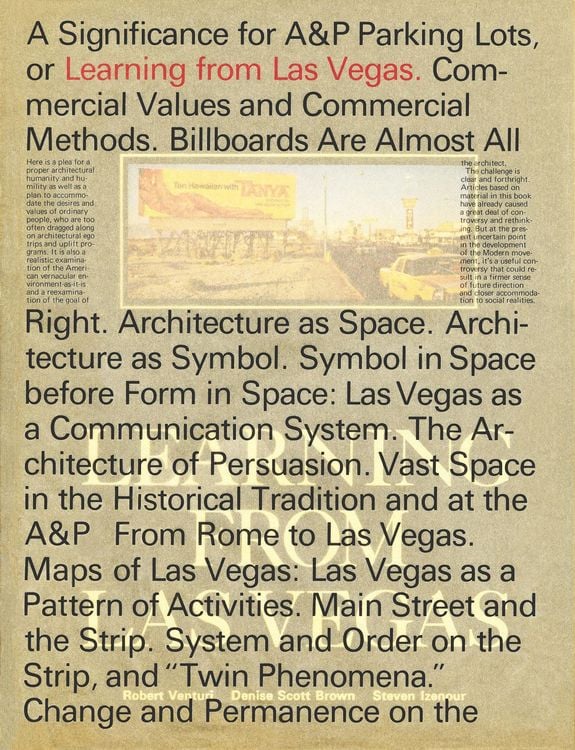 Produktbild: Learning from Las Vegas, facsimile edition