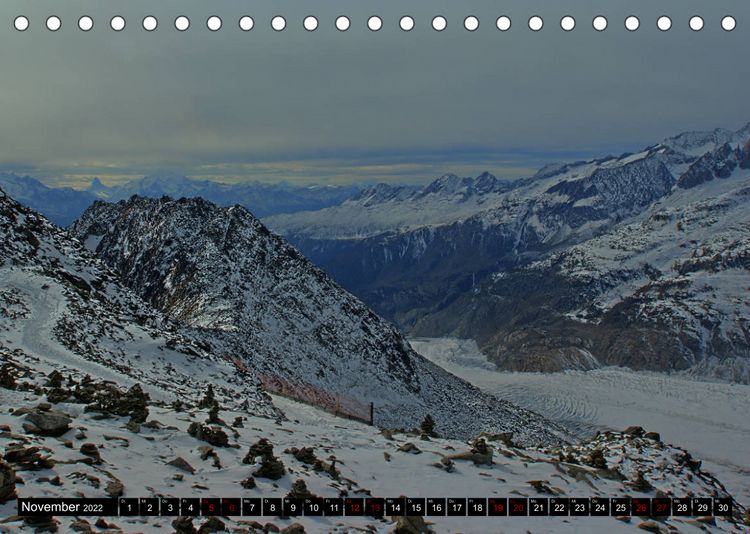 Produktbild: Aletschgletscher - Gr&ouml;&szlig;ter und l&auml;ngster Gletscher der Alpen (Tischkalender 2022 DIN A5 quer)