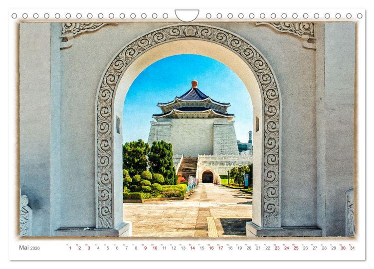 Produktbild: Taipeh, Hauptstadt von Taiwan (Wandkalender 2026 DIN A4 quer), CALVENDO Monatskalender