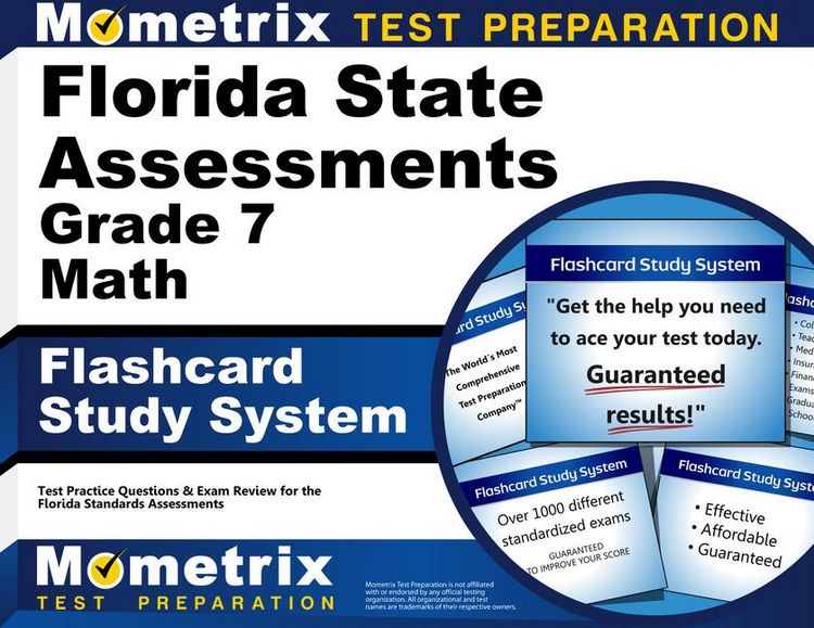 Produktbild: Florida State Assessments Grade 7 Mathematics Flashcard Study System