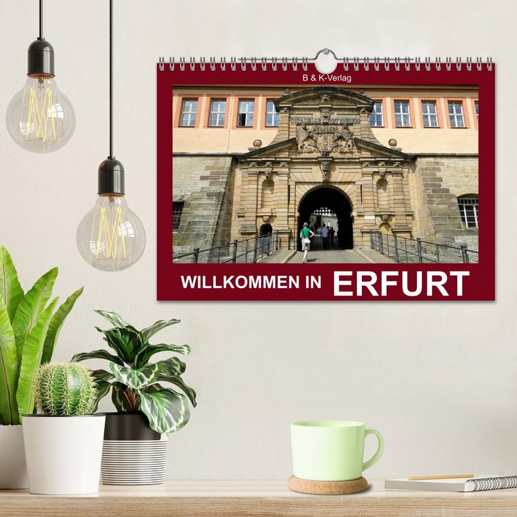 Produktbild: Willkommen in ERFURT (Wandkalender 2026 DIN A4 quer), CALVENDO Monatskalender