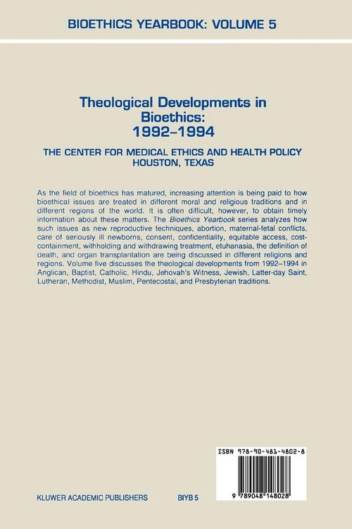 Produktbild: Bioethics Yearbook
