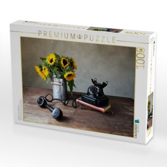Produktbild: CALVENDO Puzzle Stillleben mit Sonnenblumen | 1000 Teile Lege-Gr&ouml;&szlig;e 64x48cm Foto-Puzzle f&uuml;r gl&uuml;ckliche Stunden