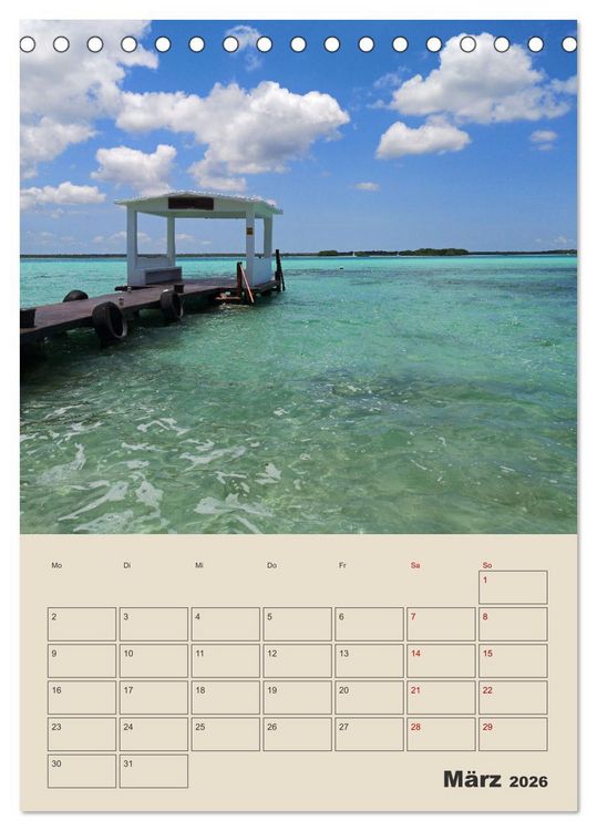 Produktbild: Mexiko Yucat&aacute;n Terminplaner (Tischkalender 2026 DIN A5 hoch), CALVENDO Monatskalender