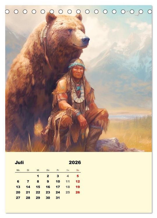 Produktbild: Indian Fantasy (Tischkalender 2026 DIN A5 hoch), CALVENDO Monatskalender