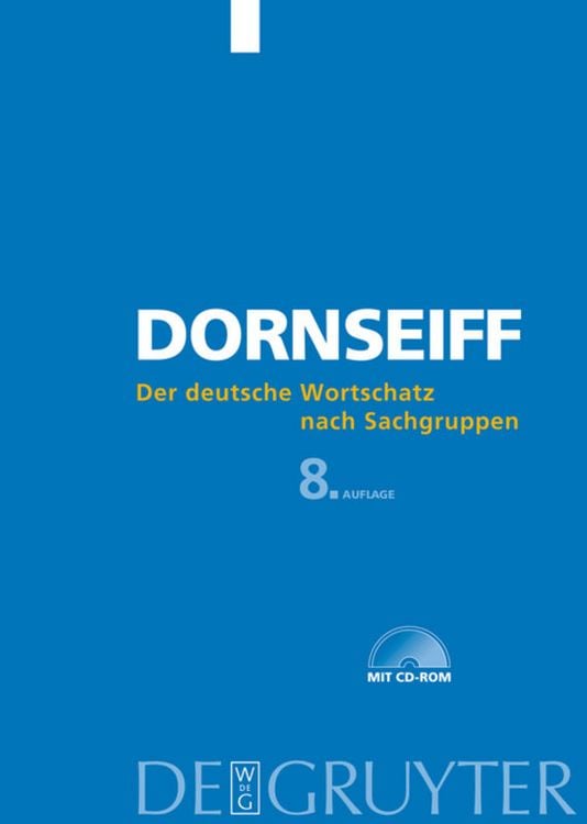 Produktbild: Der deutsche Wortschatz nach Sachgruppen