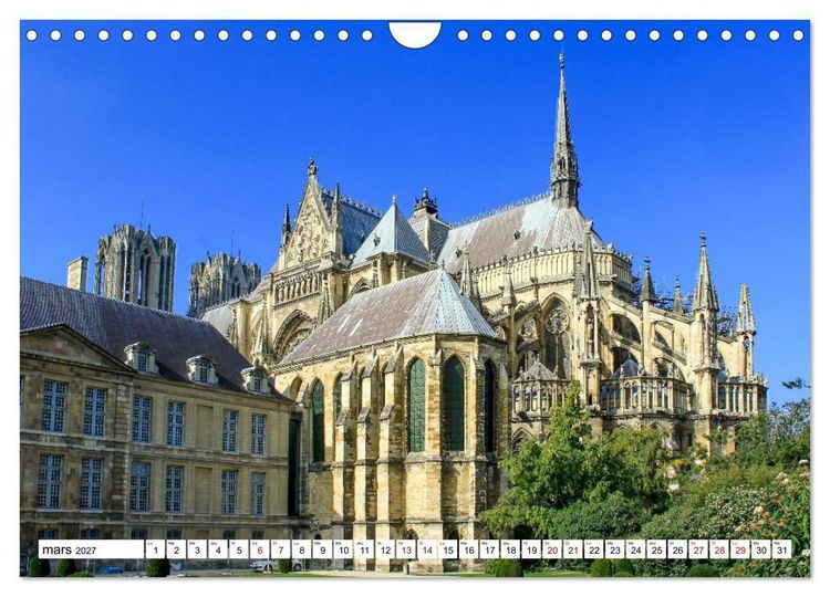 Produktbild: Les cath&eacute;drales fran&ccedil;aises &ndash; Des chefs-d'&oelig;uvre de l&rsquo;architecture gothique (Calendrier mural 2027 DIN A4 vertical), CALVENDO calendrier mensuel