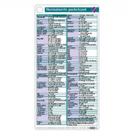 Produktbild: Normalwerte pocketcard