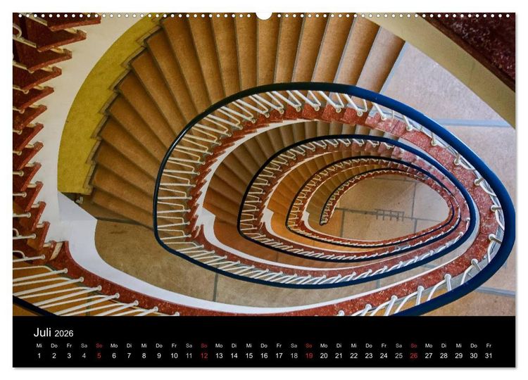 Produktbild: Faszination Treppen (hochwertiger Premium Wandkalender 2026 DIN A2 quer), Kunstdruck in Hochglanz