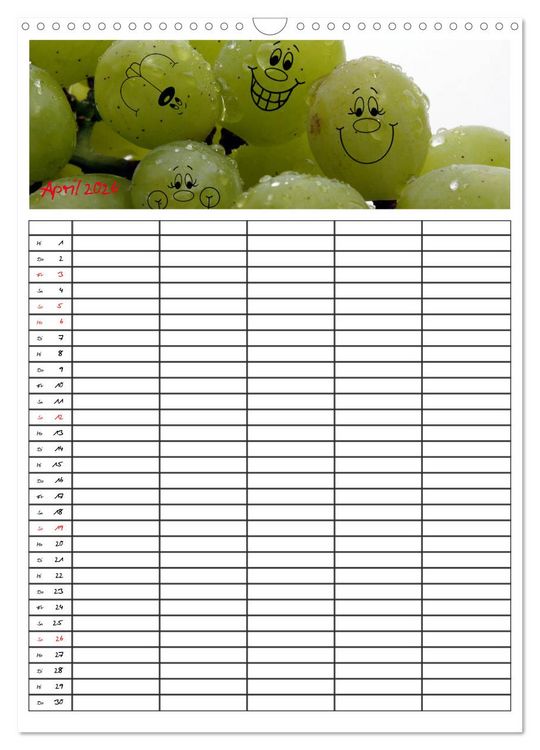 Produktbild: FOOD -Familienkalender (Wandkalender 2026 DIN A3 hoch), CALVENDO Monatskalender