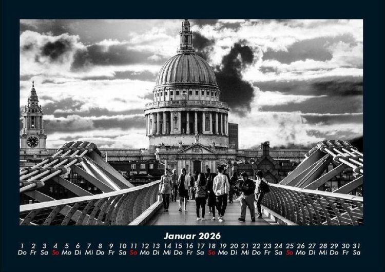 Produktbild: London 2026 Fotokalender DIN A4