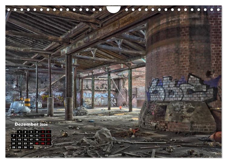 Produktbild: Verlassene Orte - Lost Places (Wandkalender 2026 DIN A4 quer), CALVENDO Monatskalender