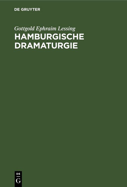 Produktbild: Hamburgische Dramaturgie