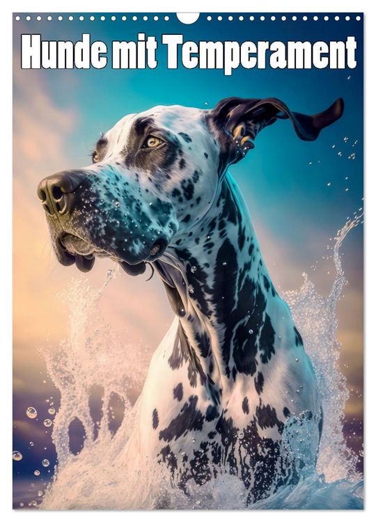 Produktbild: Hunde mit Temperament (Wandkalender 2026 DIN A3 hoch), CALVENDO Monatskalender