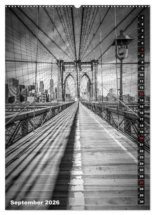 Produktbild: STADTBILDER Monochrome Momente (hochwertiger Premium Wandkalender 2026 DIN A2 hoch), Kunstdruck in Hochglanz