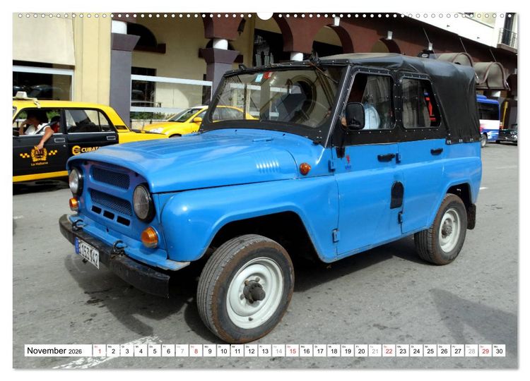 Produktbild: Sowjet-Legende - Der Gel&auml;ndewagen UAZ-469 in Kuba (Wandkalender 2026 DIN A2 quer), CALVENDO Monatskalender