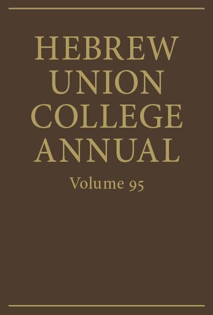Produktbild: Hebrew Union College Annual Volume 95