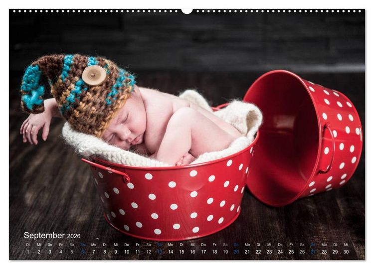 Produktbild: Baby - s&uuml;&szlig;e Tr&auml;ume (Wandkalender 2026 DIN A2 quer), CALVENDO Monatskalender