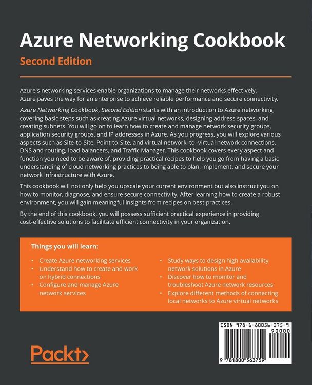 Produktbild: Azure Networking Cookbook