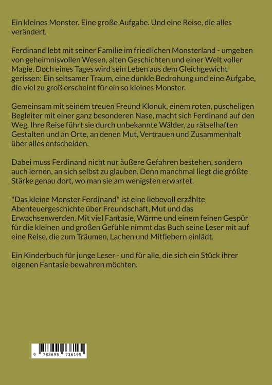 Produktbild: Das kleine Monster Ferdinand