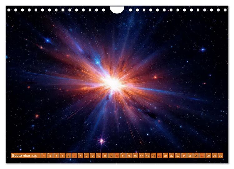 Produktbild: Gammablitze im Universum (Wandkalender 2026 DIN A4 quer), CALVENDO Monatskalender