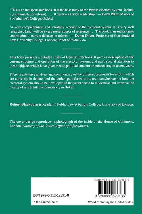 Produktbild: The Electoral System in Britain