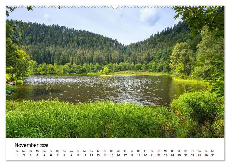 Produktbild: Schwarzwald, Seen und Hochmoore (hochwertiger Premium Wandkalender 2026 DIN A2 quer), Kunstdruck in Hochglanz