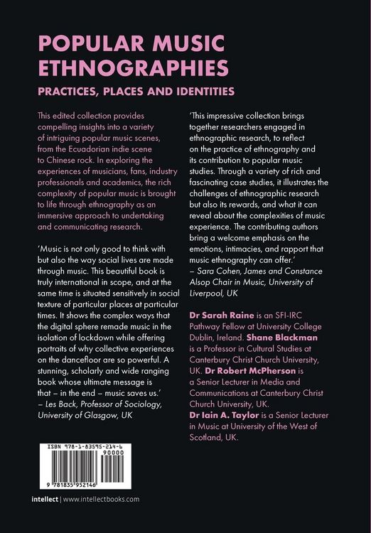 Produktbild: Popular Music Ethnographies