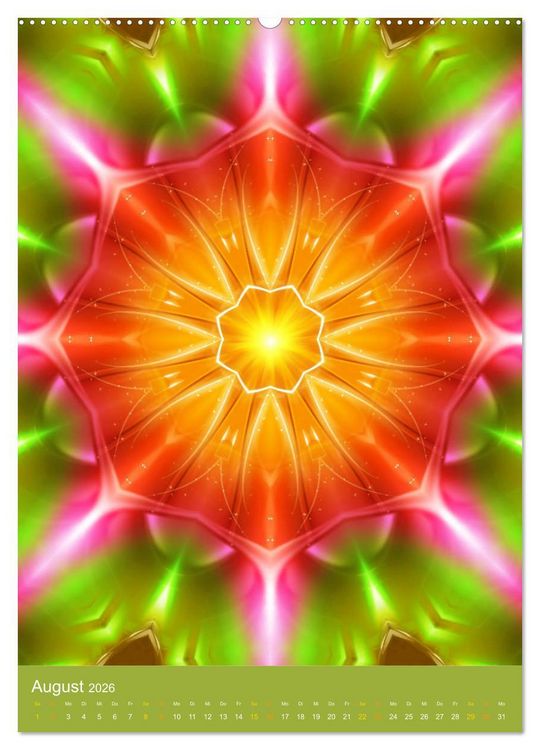 Produktbild: Lichtvolle Mandalas (Wandkalender 2026 DIN A2 hoch), CALVENDO Monatskalender