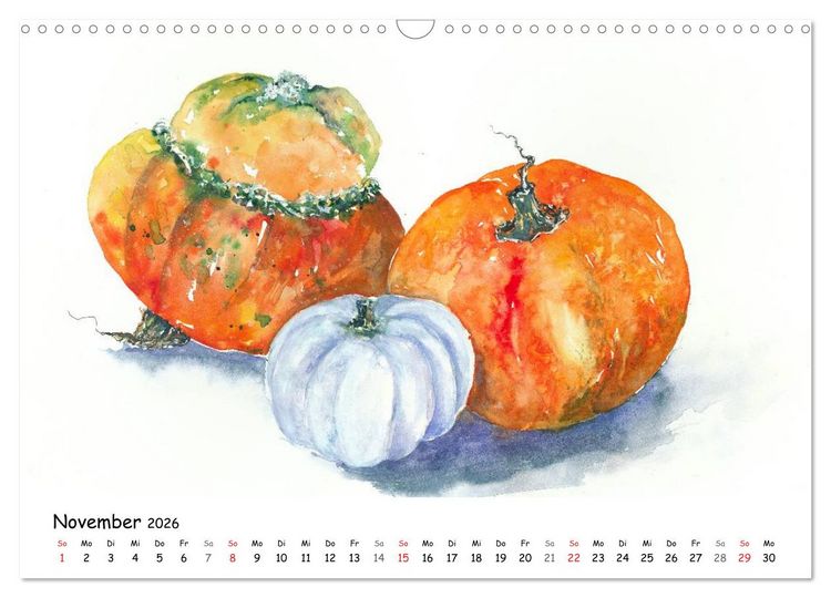 Produktbild: Gem&uuml;se Aquarelle (Wandkalender 2026 DIN A3 quer), CALVENDO Monatskalender